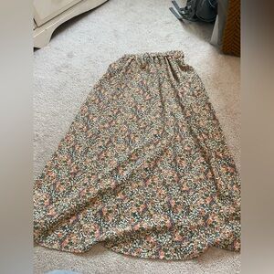 Floral maxi skirt